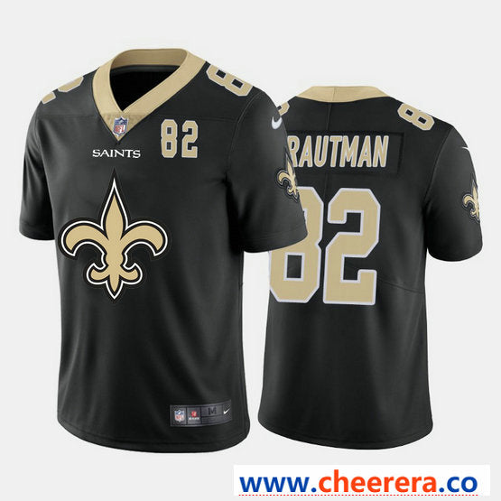 Nike Adam Trautman New Orleans Saints black Vapor jersey