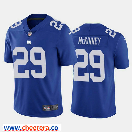 Nike Xavier McKinney New York Giants royal Vapor jersey