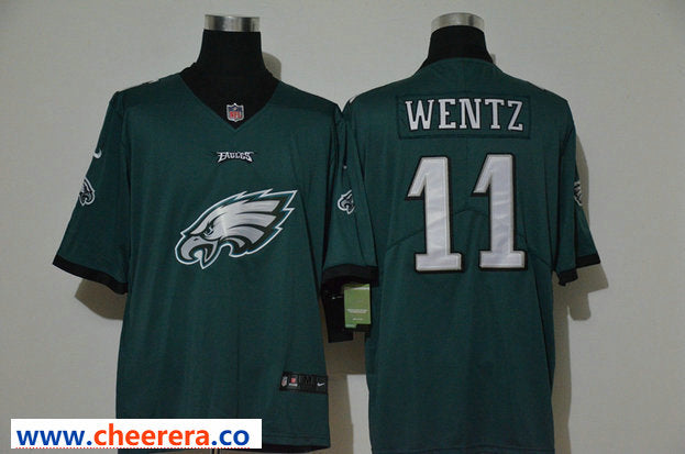 Nike Carson Wentz Philadelphia Eagles green Vapor jersey