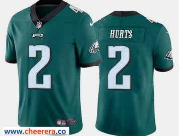 Nike Jalen Hurts Philadelphia Eagles green Vapor jersey