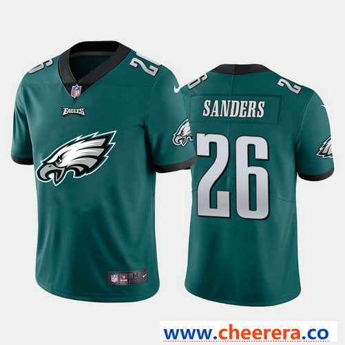 Nike Miles Sanders Philadelphia Eagles green Vapor jersey