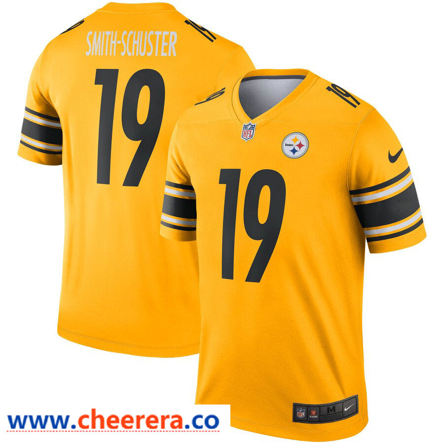 Nike JuJu Smith Schuster Pittsburgh Steelers gold Inverted Legend jersey