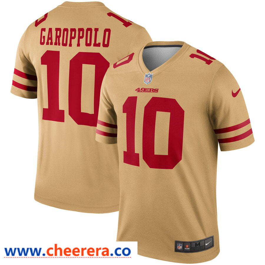 Nike Jimmy Garoppolo San Francisco 49ers gold Inverted Legend jersey