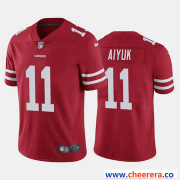 Nike Brandon Aiyuk San Francisco 49ers red Vapor jersey