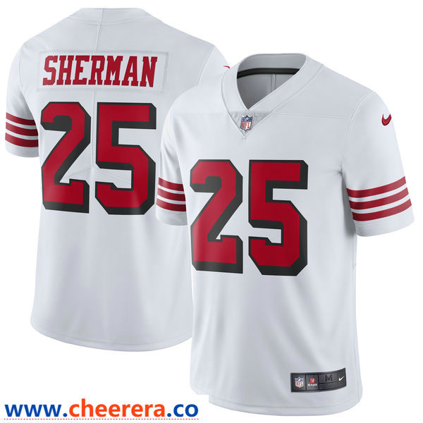 Nike Richard Sherman San Francisco 49ers white Vapor jersey