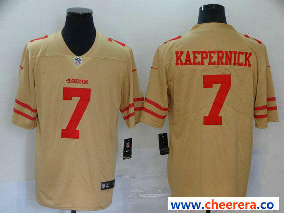 Nike Colin Kaepernick San Francisco 49ers cream Inverted Legend jersey