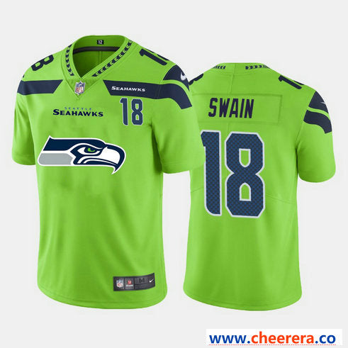 Nike Freddie Swain Seattle Seahawks green Vapor jersey
