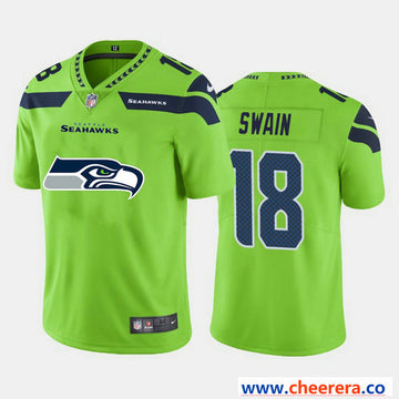 Nike Freddie Swain Seattle Seahawks green Vapor jersey