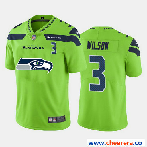 Nike Russell Wilson Seattle Seahawks green Vapor jersey