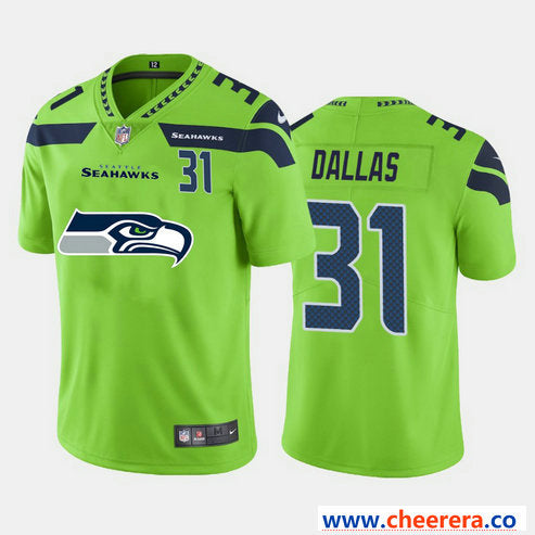 Nike DeeJay Dallas Seattle Seahawks green Vapor jersey