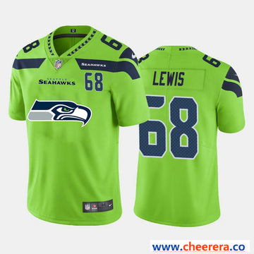 Nike Damien Lewis Seattle Seahawks green Vapor jersey