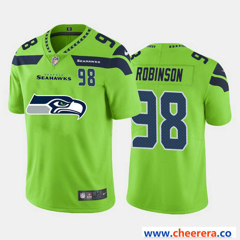 Nike Alton Robinson Seattle Seahawks green Vapor jersey