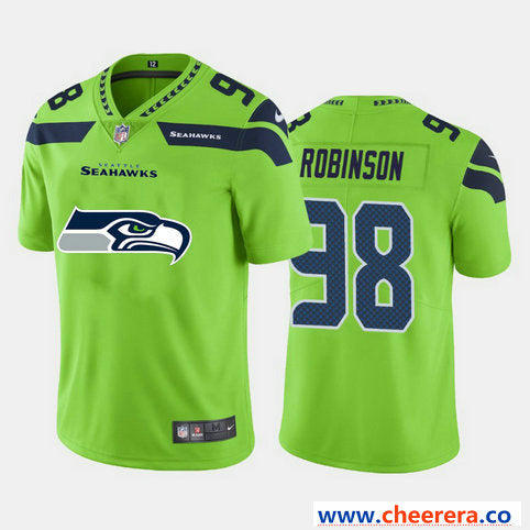 Nike Alton Robinson Seattle Seahawks green Vapor jersey