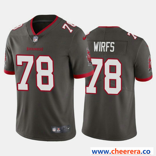 Nike Tristan Wirfs Tampa Bay Buccaneers gray Vapor jersey
