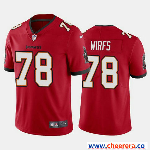 Nike Tristan Wirfs Tampa Bay Buccaneers red Vapor jersey