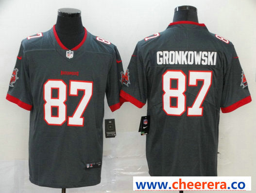 Nike Rob Gronkowski Tampa Bay Buccaneers gray Vapor jersey