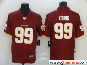 Nike Chase Young Washington Commanders red Vapor jersey