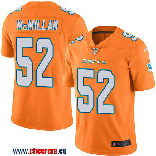 Nike Raekwon McMillan Miami Dolphins orange Limited jersey