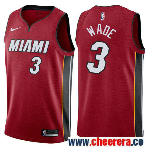 Nike Dwyane Wade Miami Heat red jersey