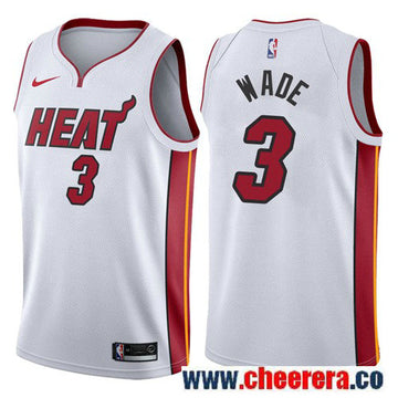 Nike Dwyane Wade Miami Heat white jersey