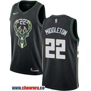 Nike Khris Middleton Milwaukee Bucks black jersey