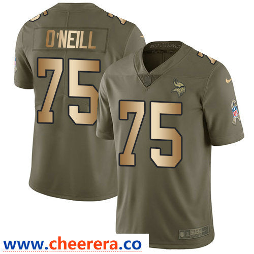Nike Brian O'Neill Minnesota Vikings olive Salute To Service jersey