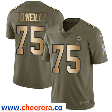 Nike Brian O'Neill Minnesota Vikings olive Salute To Service jersey