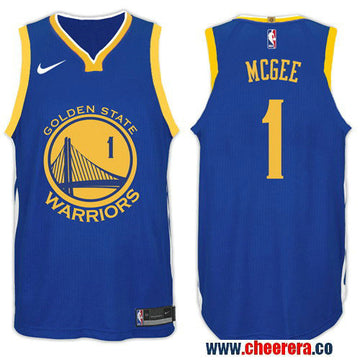 Nike NBA JaVale McGee Golden State Warriors blue jersey