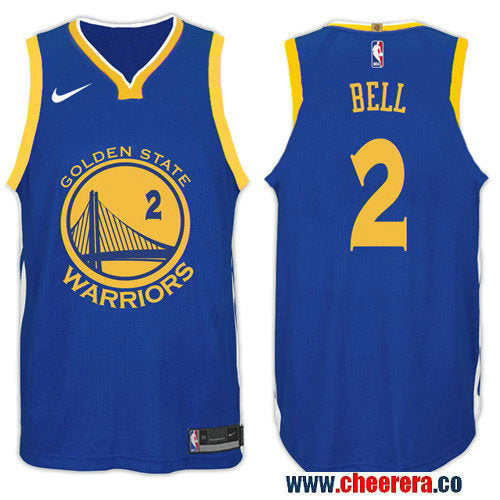 Nike NBA Jordan Bell Golden State Warriors blue jersey