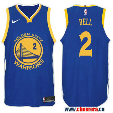 Nike NBA Jordan Bell Golden State Warriors blue jersey