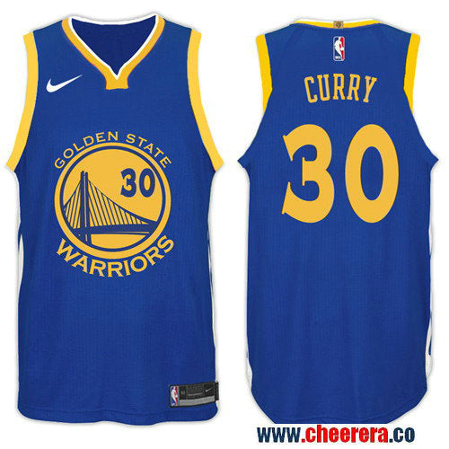Nike NBA Stephen Curry Golden State Warriors blue jersey