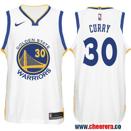 Nike NBA Stephen Curry Golden State Warriors white jersey