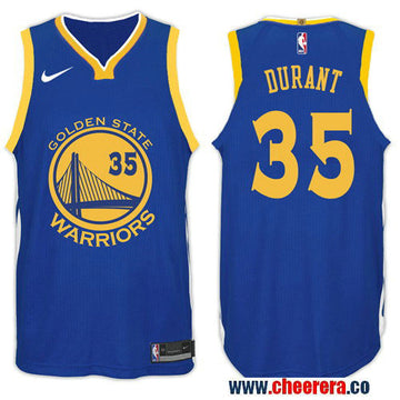 Nike NBA Kevin Durant Golden State Warriors blue jersey