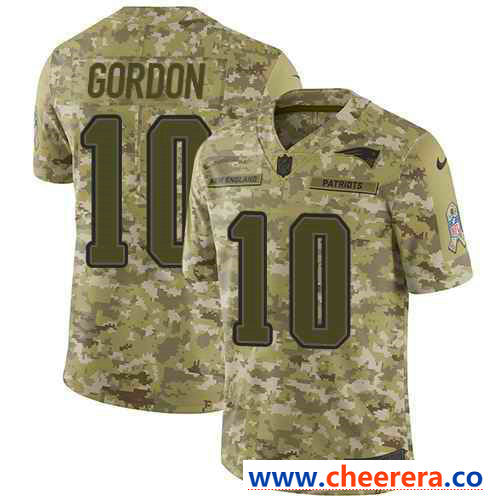 Nike Josh Gordon New England Patriots camo Salute To Service jersey