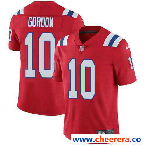 Nike Josh Gordon New England Patriots red Vapor jersey