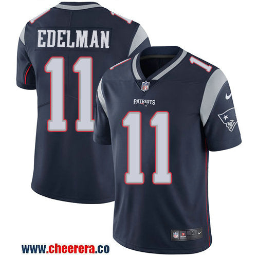 Nike Julian Edelman New England Patriots navy Vapor jersey