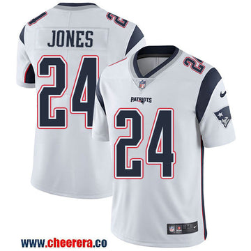Nike Cyrus Jones New England Patriots white Vapor jersey