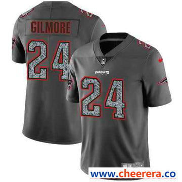 Nike Stephon Gilmore New England Patriots gray Vapor jersey