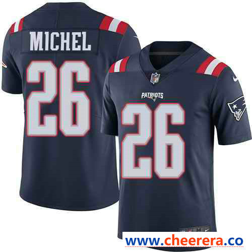 Nike Sony Michel New England Patriots navy Limited jersey