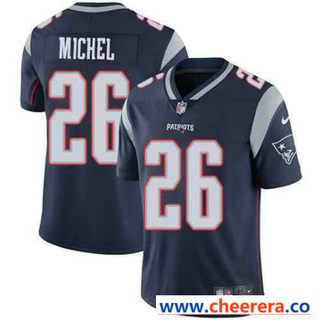 Nike Sony Michel New England Patriots navy Vapor jersey