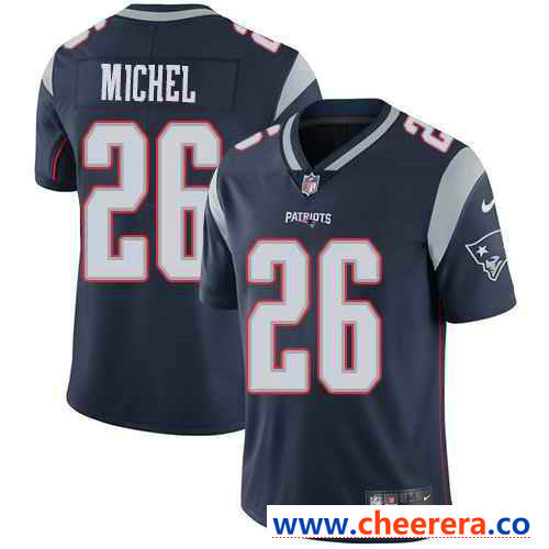 Nike Sony Michel New England Patriots navy Vapor jersey