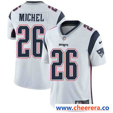 Nike Sony Michel New England Patriots white Vapor jersey