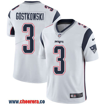 Nike Stephen Gostkowski New England Patriots white Vapor jersey