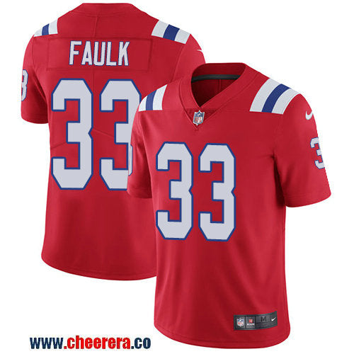Nike Kevin Faulk New England Patriots red Vapor jersey
