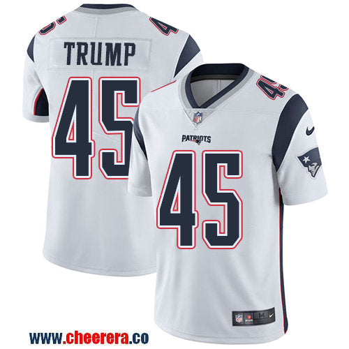 Nike Donald Trump New England Patriots white Vapor jersey
