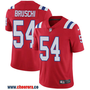 Nike Tedy Bruschi New England Patriots red Vapor jersey