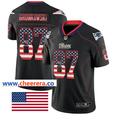 Nike Rob Gronkowski New England Patriots black Limited jersey