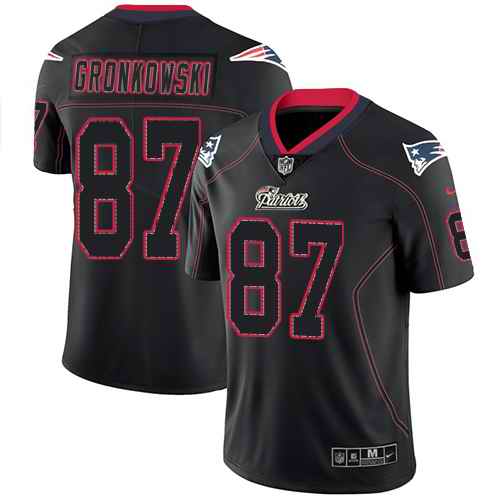 Nike Rob Gronkowski New England Patriots black Limited jersey