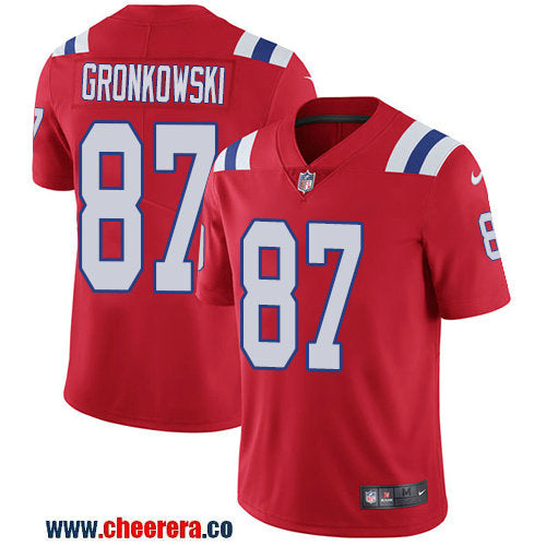 Nike Rob Gronkowski New England Patriots red Vapor jersey