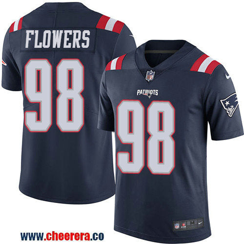 Nike Trey Flowers New England Patriots navy Limited jersey